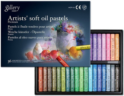 Mungyo Gallery Artists' Round Shaped Soft Oil Pastel Crayons (Set Of 1, Assorted)