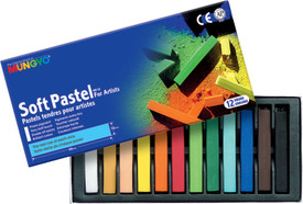 Mungyo General Soft Pastel Crayons - Set Of 12, Assorted