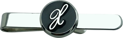 65% OFF on Jinno Alphabet X Enamel Silver Tie Pin Silver