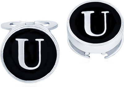 40% OFF on Navvya Alphabet Silver Cufflink Set White 40% OFF on Navvya Alphabet Silver Cufflink Set White