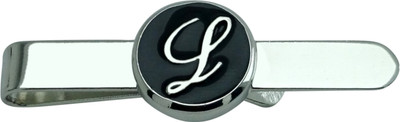 65% OFF on Jinno Alphabet L Enamel Silver Tie Pin Silver