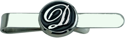 65% OFF on Jinno Alphabet D Enamel Silver Tie Pin Silver