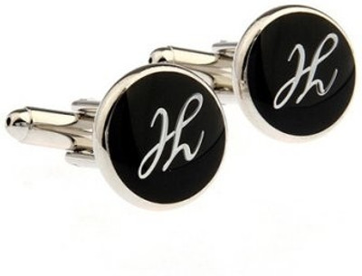 62% OFF on Leaf Jewel Alloy Cufflink Silver