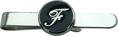 65% OFF on Jinno Alphabet F Enamel Silver Tie Pin Silver