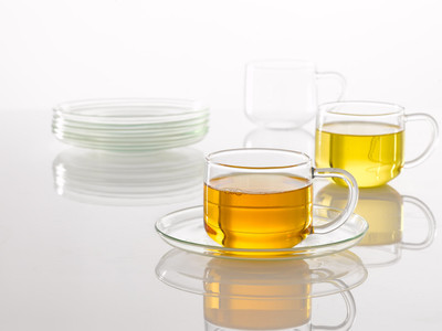 Borosil Piccolo Cup & Saucer Set Clear, Pack of 6 Borosil Piccolo Cup & Saucer Set Clear, Pack of 6