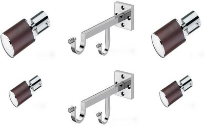 Door Match Brown Curtain Poles