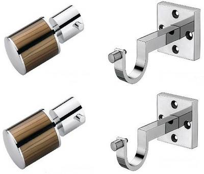Door Match Brown Curtain Poles