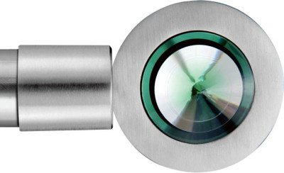 3% OFF on Windows Classic Green, Silver Curtain Poles