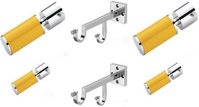 Door Match Yellow Curtain Poles
