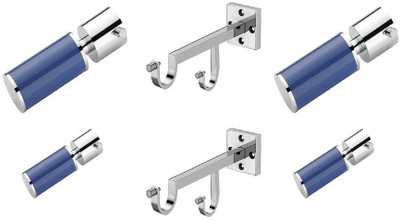 Door Match Blue Curtain Poles
