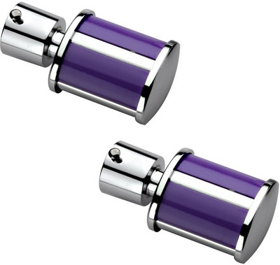 39% OFF on Starz Decor Purple, Silver Rod Rail Bracket