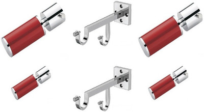Door Match Red Curtain Poles