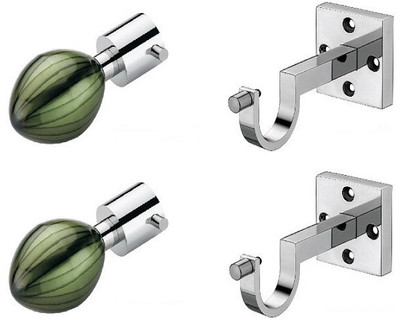 Door Match Green Curtain Poles