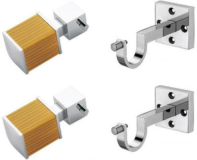 Door Match Yellow Curtain Poles