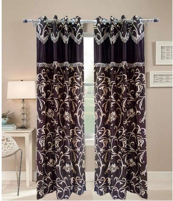 46% OFF on Shopgrab Polyester Beige, Brown Floral Eyelet Curtain 46% OFF on Shopgrab Polyester Beige, Brown Floral Eyelet Curtain