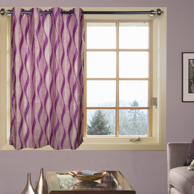 50% OFF on Kings Polyester Purple Self Design Eyelet Curtain 50% OFF on Kings Polyester Purple Self Design Eyelet Curtain