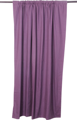 16% OFF on VHome Cotton Purple Solid Eyelet Curtain 16% OFF on VHome Cotton Purple Solid Eyelet Curtain