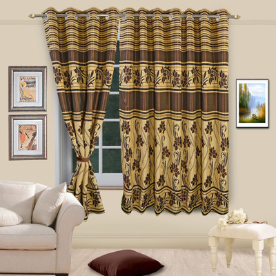53% OFF on Vorhang Multicolor Floral Eyelet Curtain 53% OFF on Vorhang Multicolor Floral Eyelet Curtain