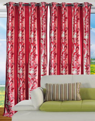 79% OFF on Hargunz Polyester Red Solid Eyelet Curtain 79% OFF on Hargunz Polyester Red Solid Eyelet Curtain