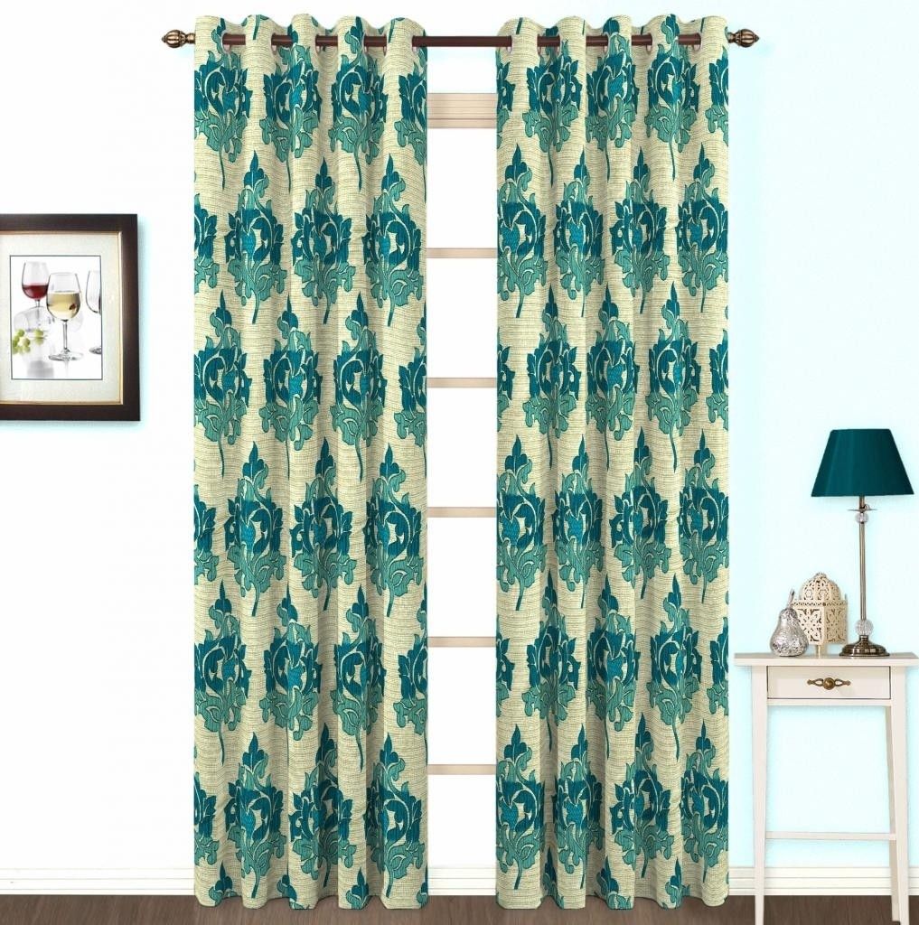 Skipper Cotton, Viscose Blue Striped Eyelet Curtain