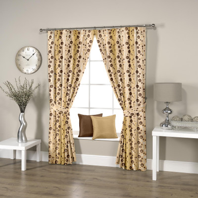 67% OFF on Threadmix Polycotton Brown Polka Eyelet Curtain 67% OFF on Threadmix Polycotton Brown Polka Eyelet Curtain