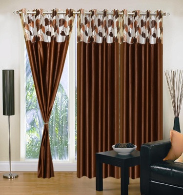 54% OFF on IWS Polyester Multicolor Checkered Eyelet Curtain