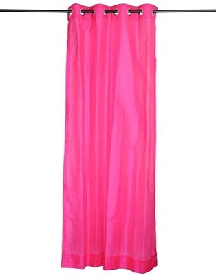 BlindsNcurtains Polyester Pink Floral Eyelet Curtain BlindsNcurtains Polyester Pink Floral Eyelet Curtain