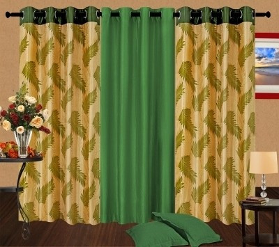 64% OFF on Cortina Polyester Green Solid Eyelet Curtain 64% OFF on Cortina Polyester Green Solid Eyelet Curtain