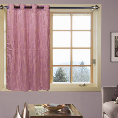 50% OFF on Kings Polycotton Purple Abstract Eyelet Curtain