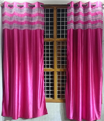 50% OFF on Jojo Designs Polyester Pink Fleur-de-lis Eyelet Curtain
