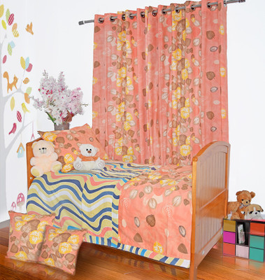 26% OFF on Aurraa Orange Floral Print Single Cotton Bedding Set 26% OFF on Aurraa Orange Floral Print Single Cotton Bedding Set