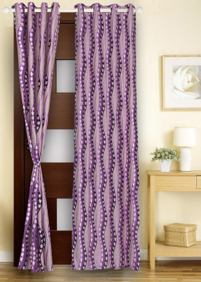 71% OFF on Dreams Polyester Purple Printed Eyelet Curtain 71% OFF on Dreams Polyester Purple Printed Eyelet Curtain