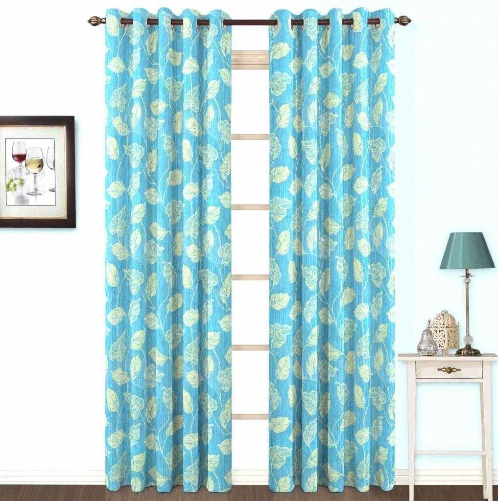 Skipper Cotton, Viscose Blue Striped Eyelet Curtain