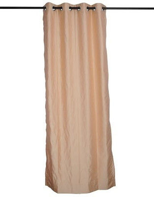 BlindsNcurtains Polyester Beige Damask Eyelet Curtain BlindsNcurtains Polyester Beige Damask Eyelet Curtain