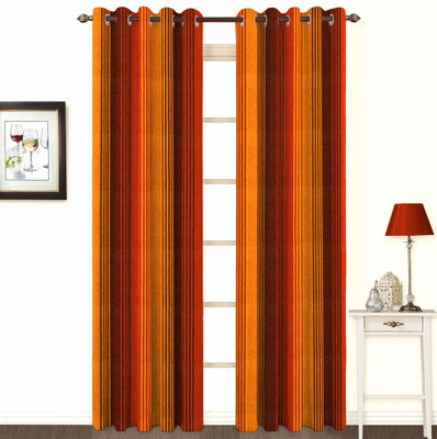 23% OFF on Skipper Cotton Multicolor Striped Eyelet Curtain 23% OFF on Skipper Cotton Multicolor Striped Eyelet Curtain