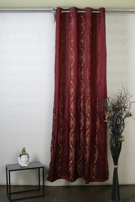 41% OFF on Dragon Polyester Maroon Printed Eyelet Curtain 41% OFF on Dragon Polyester Maroon Printed Eyelet Curtain