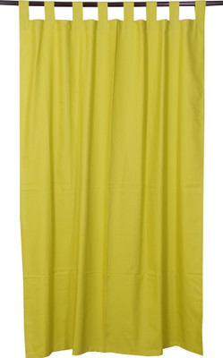 16% OFF on VHome Cotton Green Floral Tab Top Curtain 16% OFF on VHome Cotton Green Floral Tab Top Curtain