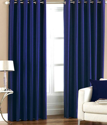 68% OFF on Fogg Polyester Dark Blue, Dark Blue Solid Tab Top Curtain 68% OFF on Fogg Polyester Dark Blue, Dark Blue Solid Tab Top Curtain