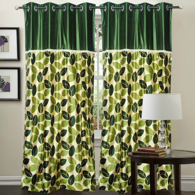 69% OFF on Hargunz Polyester Green Solid Eyelet Curtain 69% OFF on Hargunz Polyester Green Solid Eyelet Curtain