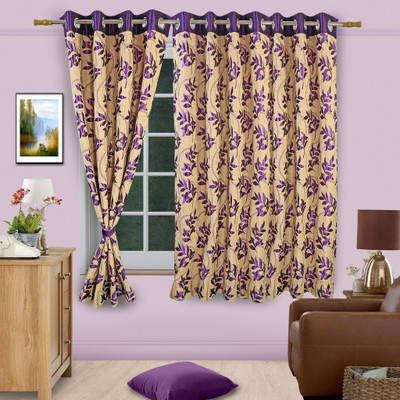50% OFF on Vorhang Jacquard Multicolor Floral Eyelet Curtain 50% OFF on Vorhang Jacquard Multicolor Floral Eyelet Curtain