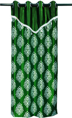 76% OFF on Zikrak Exim Polyester Green Geometric Eyelet Curtain