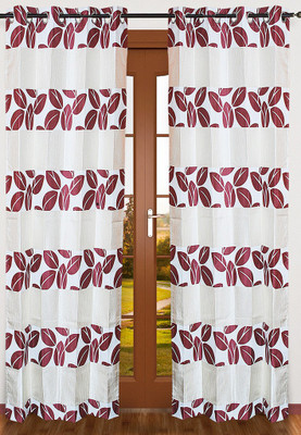 65% OFF on Cosmosgalaxy Polycotton Brown, White Damask Eyelet Curtain 65% OFF on Cosmosgalaxy Polycotton Brown, White Damask Eyelet Curtain