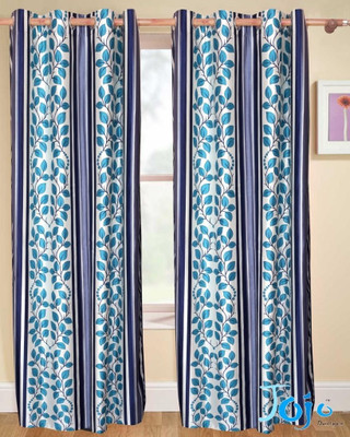 50% OFF on Jojo Designs Polyester Brown Floral Eyelet Curtain