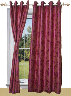 50% OFF on Shandar Polyester Pink Self Design Eyelet Curtain 50% OFF on Shandar Polyester Pink Self Design Eyelet Curtain