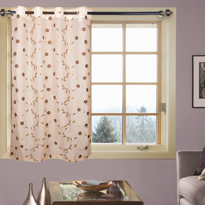 45% OFF on Kings Polycotton Brown Solid Eyelet Curtain 45% OFF on Kings Polycotton Brown Solid Eyelet Curtain
