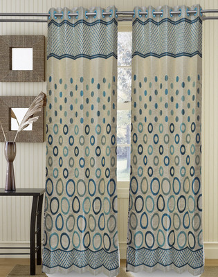 27% OFF on Muktha Fabric Polyester Multicolor Self Design Eyelet Curtain 27% OFF on Muktha Fabric Polyester Multicolor Self Design Eyelet Curtain