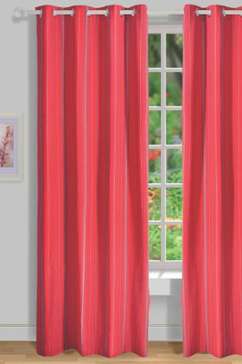 30% OFF on House This Cotton Red Solid Eyelet Curtain 30% OFF on House This Cotton Red Solid Eyelet Curtain