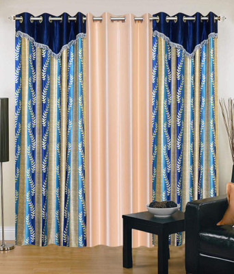 61% OFF on Shopgrab Polyester Beige, Blue Printed Eyelet Curtain 61% OFF on Shopgrab Polyester Beige, Blue Printed Eyelet Curtain