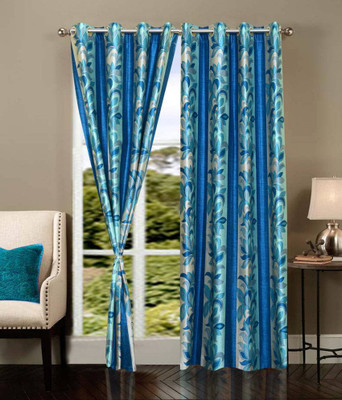61% OFF on Home Beauty Polyester Blue Printed Eyelet Curtain 61% OFF on Home Beauty Polyester Blue Printed Eyelet Curtain