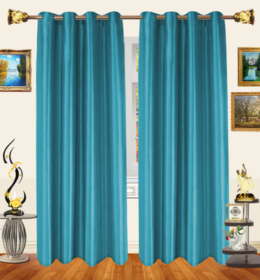53% OFF on Decor Bazaar Polyester Light Blue Floral Eyelet Curtain 53% OFF on Decor Bazaar Polyester Light Blue Floral Eyelet Curtain